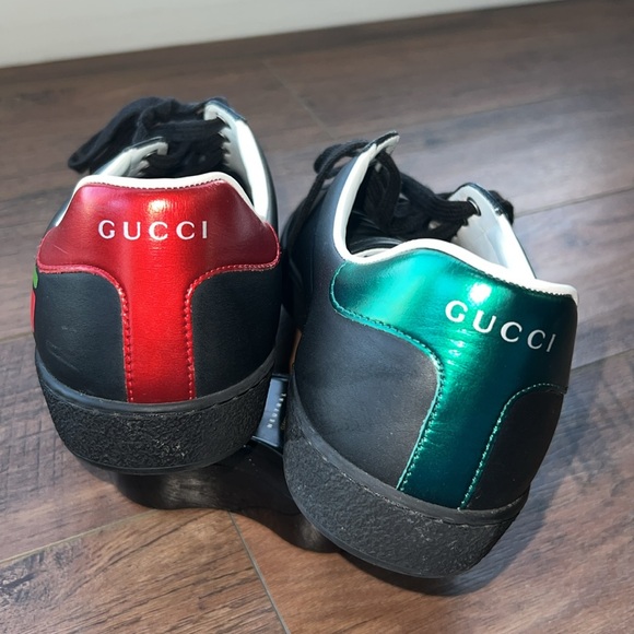 Black Gucci Ace Interlocking GG sneakers. Used and in good condition. - Picture 3 of 8
